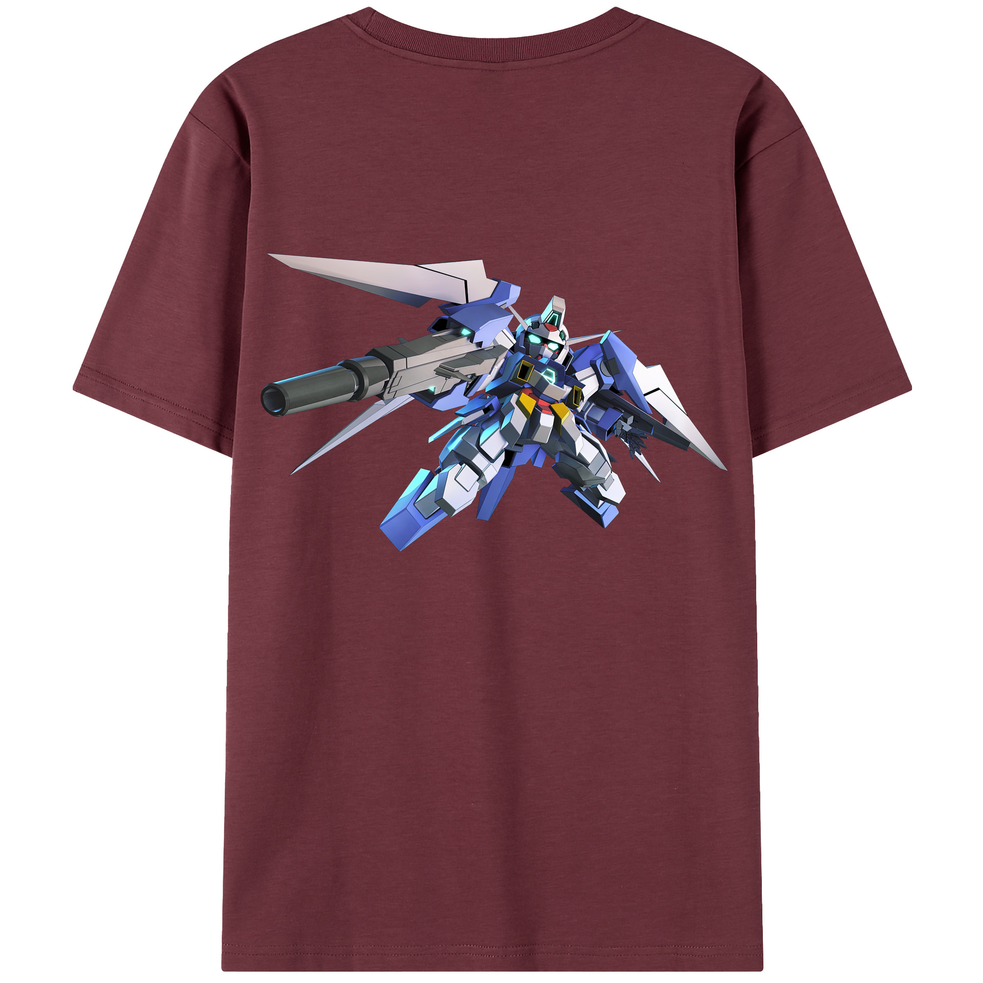 （画像用） 機動戦士ガンダム Mobile Suit Gundam 綿100％半袖Tシャツ（背面プリント）